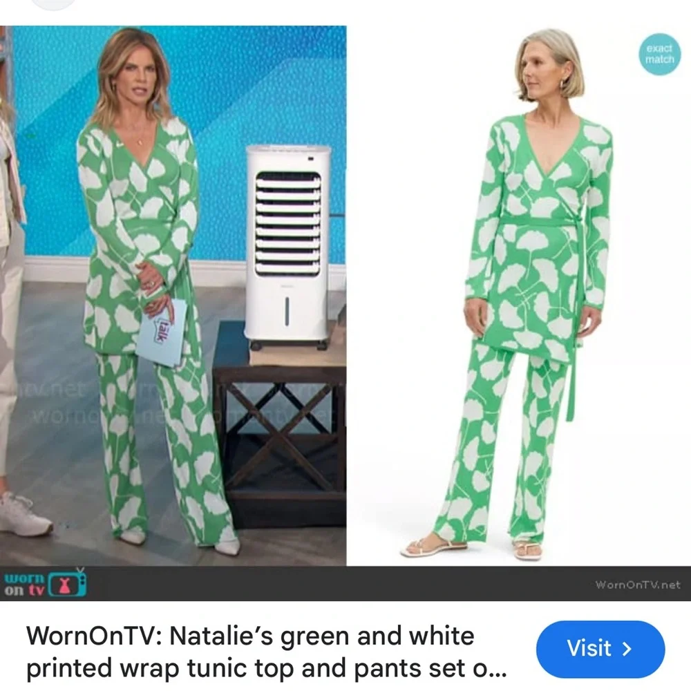 NEW| Women's Long Sleeve V-Neck Ginkgo Green Sweater Wrap Top - Picture 12 of 13